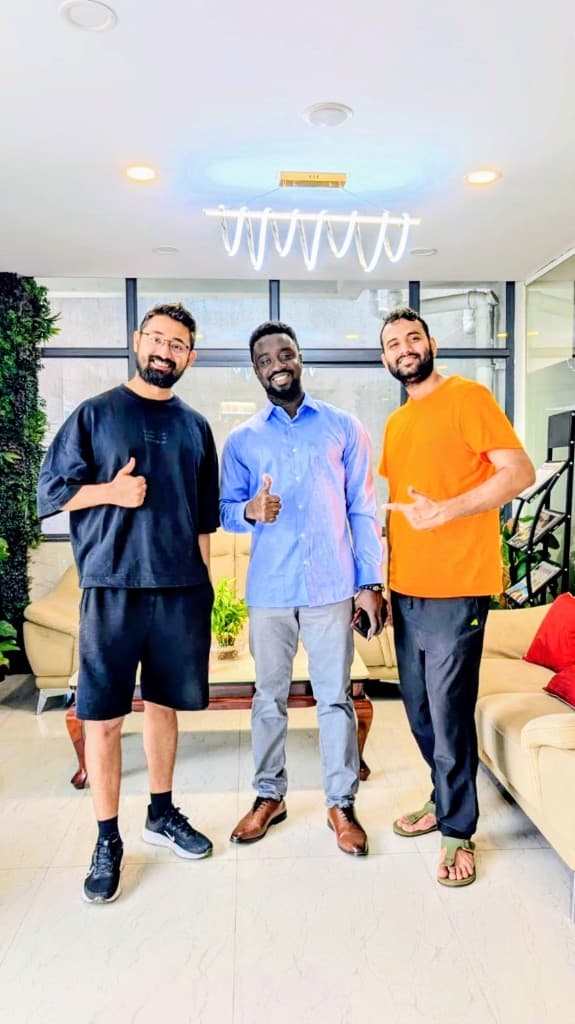 Team photo at the office